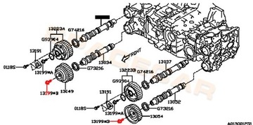 БОЛТ КОЛЕСА ГРМ SUBARU XT WRX S-TURBO