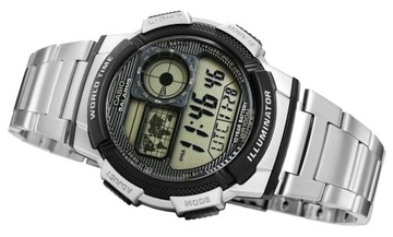 ZEGAREK CASIO ELEGANCKI BRANSOLETA FUNKCJE 100m