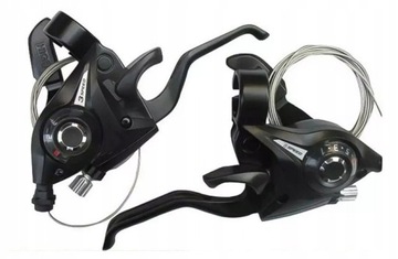 KLAMKOMANETKI SUNRUN JAK SHIMANO KPL lewa3 + prawa 8 CZARNA SK-KD-80