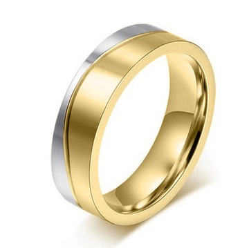 KO11M ZŁOTA SRE OBRĄCZKA ŚLUBNA STAL 16,17,18 18MM