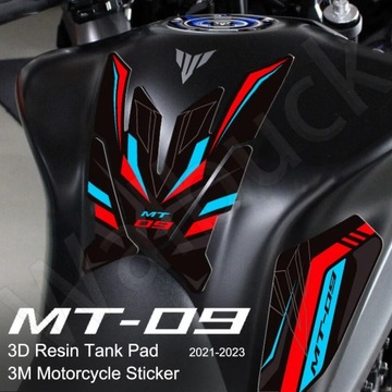 3M Tank Pad 017 для Yamaha MT09 mt09 MT-09 2021 2022 2023 3D топливо для мотоциклов