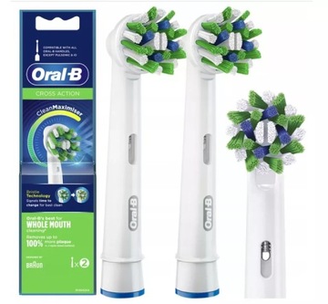 2X ORYGINALNA KOŃCÓWKA ORAL-B CROSS ACTION