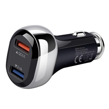 SZYBKA ładowarka samochodowa USB / Typ C QC 38W !
