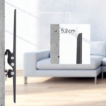 Прочное КРЕПЛЕНИЕ ДЛЯ ТВ для 75-дюймового ЖК-дисплея Hama со светодиодной подсветкой VESA 800X400, наклоняемое