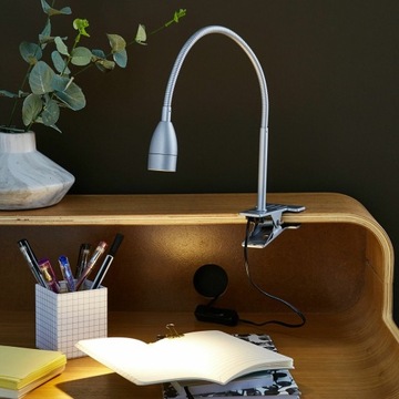 Lampka z klipsem GAO srebrna LED Inspire