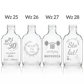 10x 100 мл бутылки для напитков BEVERAGE BABIES BIMBER Birthday Party Bottles + BRAVE BABIES