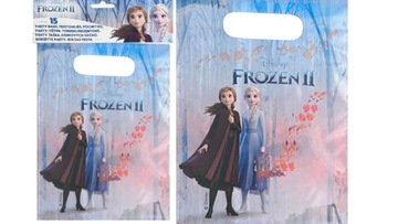 Torebki foliowe frozen II 16 x 22 cm 15 sztuk
