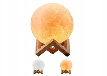 LAMPKA NOCNA LAMPA -GIGANT - KSIĘŻYC 3D 57 CM MOON