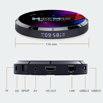 Горячие продажи H96 MAX X4 Amlogic S905X4 TV Box Android 11 USB3.0