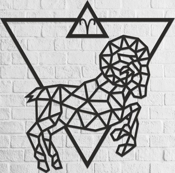 EWA Drewniane Puzzle 3D Dekoracja Ścienna Baran