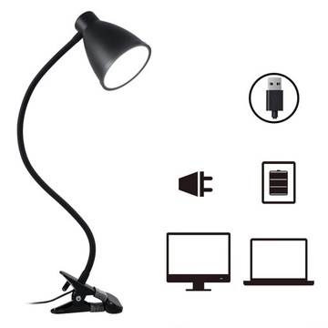 ЗАЖИМНАЯ СВЕТОДИОДНАЯ ЛАМПА ДЛЯ ЧТЕНИЯ НА ПРИСТОЛЕ ДЛЯ СПАЛЬНИ