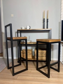 ЛОФТ-ХУКЕР, НАТУРАЛЬНЫЙ ДУБ, ТАБУРЕТ, БАРНЫЙ СТУЛ