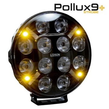 Halogen dalekosiężny + stroboskop LEDSON POLLUX9+