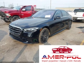 Mercedes Klasa S W223/V223 2022 Mercedes-Benz Klasa S S500 4Matic 2022, 3.0L R6 429KM, 4X4, od ubezpieczal