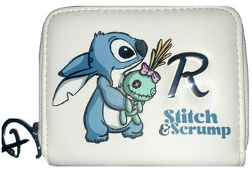 Disney Portmonetka STITCH Scrump z literą R Twojego imienia