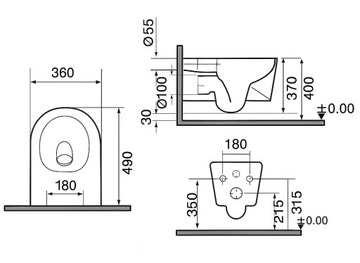 VELDMAN Biała misa WC Rimless TORNADO VITO deska do wyboru