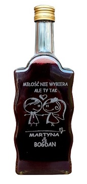 KARAFKA Z GRAWEREM PREZENT NA ŚLUB WESELE