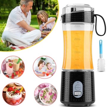 PRZENOŚNY BLENDER, ELEKTRYCZNY SOKOWIRÓWKA, 380ML MAŁY BLENDER DO KOKTAJLI