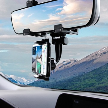 АВТОМОБИЛЬНЫЙ ДЕРЖАТЕЛЬ ТЕЛЕФОНА НА ЗЕРКАЛО ЗАДНЕГО ОБЗОРА