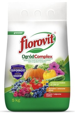 Nawóz Ogrodniczy Uniwersalny FLOROVIT OGRÓD COMPLEX zawiera Krzem worek 5kg