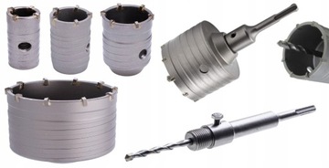 КОРОНКА ДЛЯ БЕТОННЫХ СТЕН SDS PLUS CROWN 30 мм НАБОР ПЕРЕХОДНИКОВ ДЛЯ РЕЗКИ 2 в 1