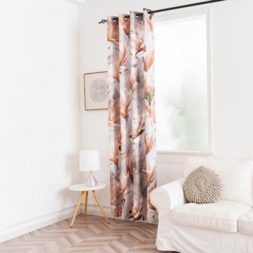 140x250 готовые шторы на жалюзи FLOWERS 137 БЕСПЛАТНЫЙ ШТОРНИНГ