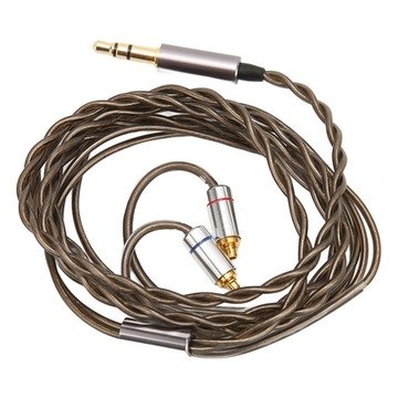 Кабель для наушников MMCX с посеребренным разъемом 3,5 мм.