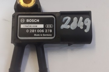 SENZOR TLAKU DPF MERCEDES-BENZ A (W169) 0281006278 2.0L DIESEL 60KW