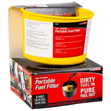 Lejek do paliwa z filtrem uniwersalny Mr. Funnel 19l/min.