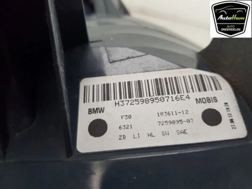 BMW 3 F30 F35 F31 2013 LEVÝ STRANA SVĚTLA ZADNÍ