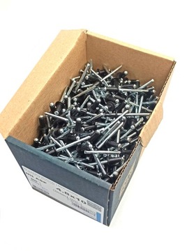 Nity zrywalne al/st 4.8x10 czarne RAL 9005 500szt
