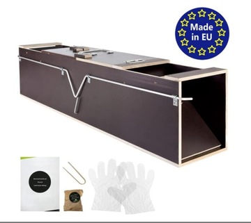 ŻYWOŁAPKA ŁAPKA NA KUNY TCHÓRZE NORKI 120 CM+WABIK