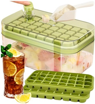 БОЛЬШОЙ КОНТЕЙНЕР Форма для изготовления кубиков льда с набором покупок XL FORM 64 CUBE