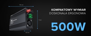 Преобразователь напряжения Newell с модифицированной синусоидой - 12 В/230 В, 500 Вт