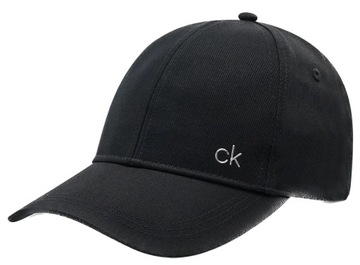 Czapka z daszkiem CALVIN KLEIN czarna bejsbolówka z logo CK