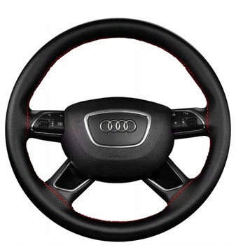 POKROWIEC NA KIEROWNICE SKÓRA NATURALNA OBSZYCIE