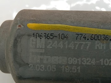 MOTOREK OKNO PRAVÝ ZADNÍ OPEL VECTRA C