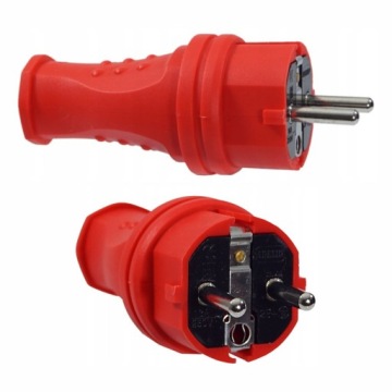 RUBBER PLUG 16A 230V IP44 HERMETIC FOR CABLE