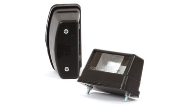 SVĚTLO OSVĚTLENÍ TABULKY SPZ ŽÁROVKY POKLOP BÍLÝ ČERNÁ 12