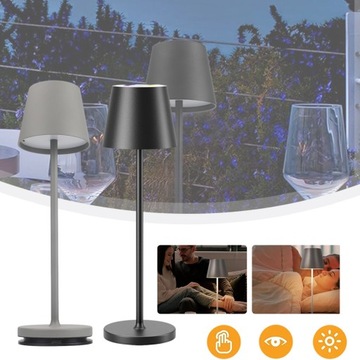 PRZENOŚNA BEZPRZEWODOWA LAMPA BIURKOWA LED ZE STACJĄ ŁADUJĄCĄ USB