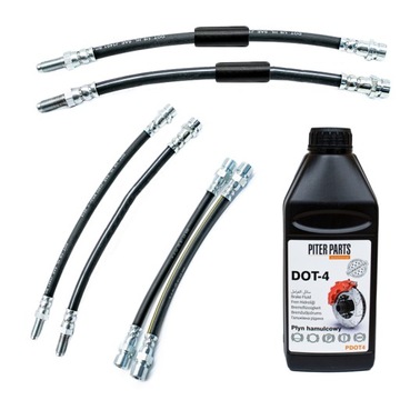 Przewody hamulcowe elastyczne BMW E30 tarcze OEM