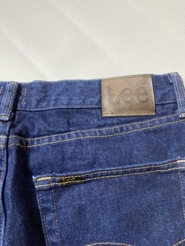 Lee Regular Fit granatowe Spodnie jeansy W 33 L 33