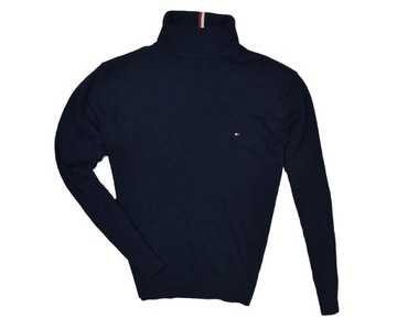 TOMMY HILFIGER Pima Cotton Cashmere Sweter Męski Golf L