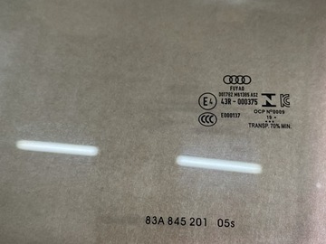 AUDI Q3 83A SKLO (OKNO) LEVÝ PŘEDNÍ 2019R