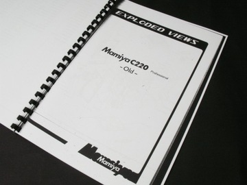 SERWISÓWKA Mamiya C220 Parts Catalog UNIKAT!