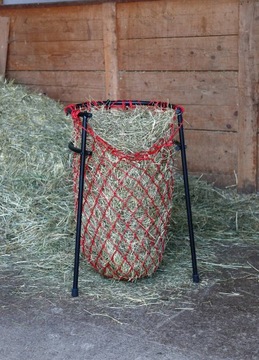 Przyrząd do napełniania siatek na siano, Kerbl