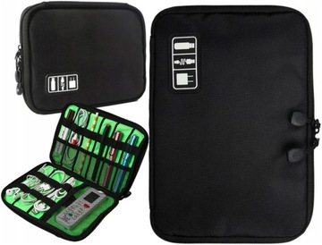Organizer podróżny kable usb ładowarki torba etui
