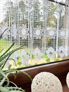 Ревность Gipiura Белая занавес для кухни для размера 40 высот