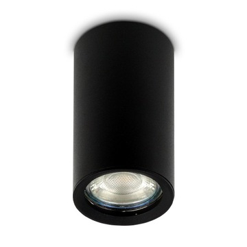 OPRAWA LED NATYNKOWA HALOGENOWA TUBA CZARNA + GU10
