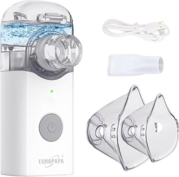 Europapa VP-M3 Інгалятор сітчастий, тихий, 2 маски, USB/акумулятор